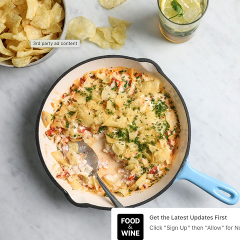 Lobster Roll Dip with Kettle-Cooked Chips